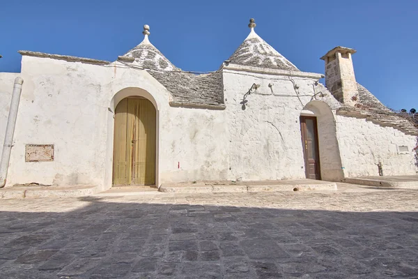 Tradiční Domy Trulli Městě Alberobello Apulia Itálie — Stock fotografie
