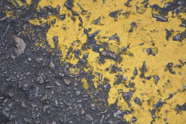 Siyah asfalt yol dokusunu kapat