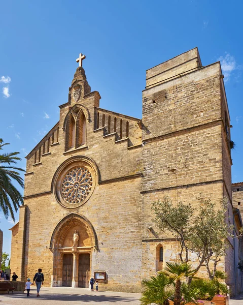 Church Sant Jaume Old Town Alcudia Majorca Island Spain — Stock Photo, Image