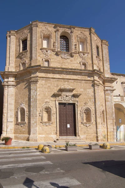 Chiesa Santa Maria Degli Angeli Kostel Marie Anděla Gallipoli Puglia — Stock fotografie