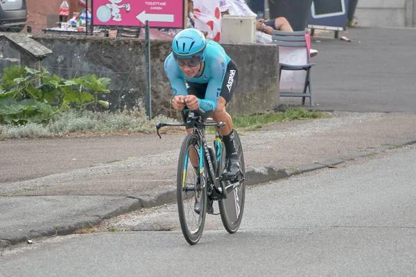 圣日耳曼 布尔戈涅 弗朗希 科普特 2020年9月19日 米格尔 安赫尔 洛佩兹 阿斯塔纳车队在2020年环法自行车赛的最后阶段结束后排名第6 第20名 — 图库照片