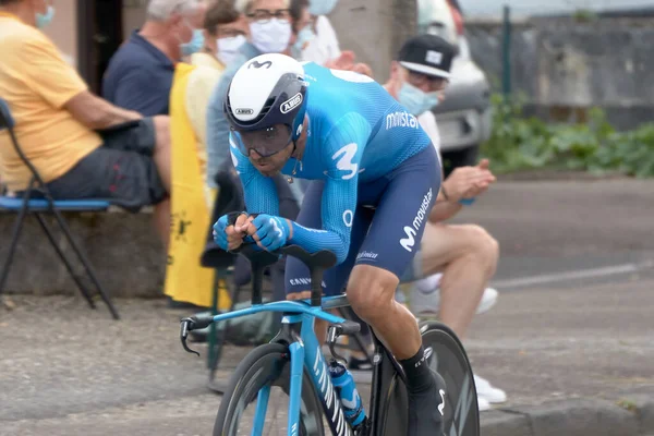 Saint Germain Bourgogne Franche Comte Francia Septiembre 2020 Alejandro Valverde — Foto de Stock