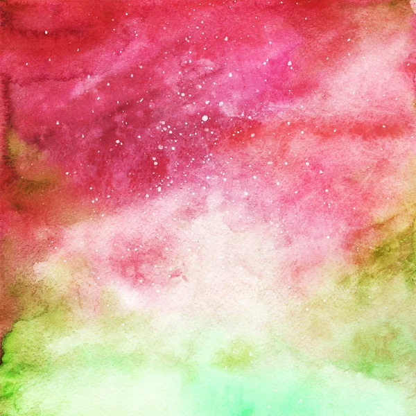 Akvarell färgglada stjärnklar rymden galaxy nebula bakgrund — Stockfoto