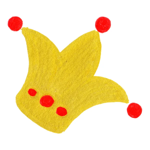 黄金ゴールド キング クイーン分離された王冠のシンボル — ストック写真