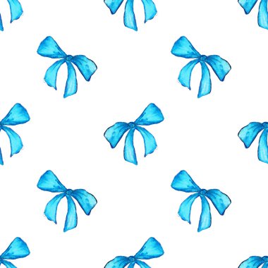 Suluboya mavi mavi bant şerit hediye Dikişsiz desen doku arka plan