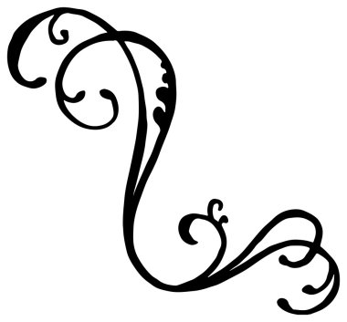 Elle çizilmiş girdap koşuşturma doodle sanat vektör