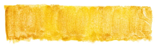 Aquarell Gold Goldgelb Fleck Textur Hintergrund isoliert — Stockfoto