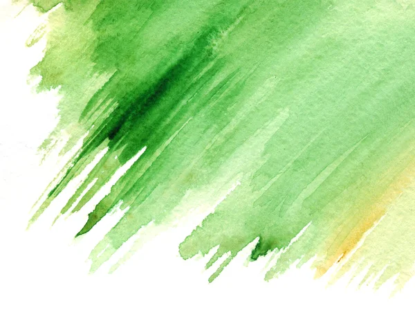 Акварельно зеленый цвет фона текстура фон изолирован — стоковое фото