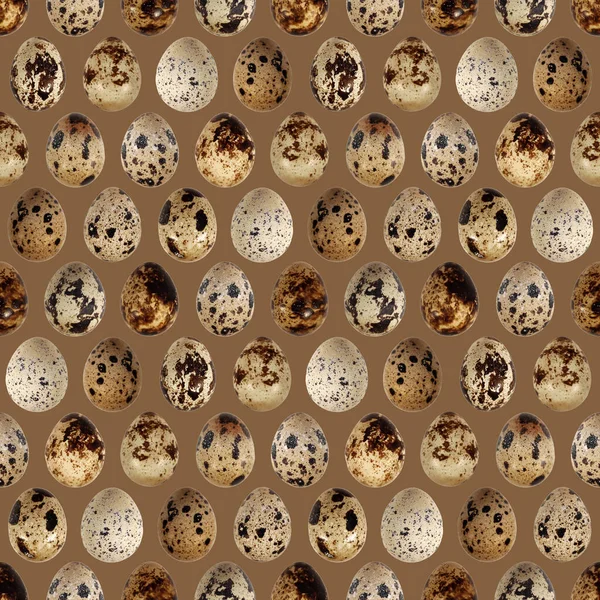 ウズラの卵鳥料理キッチン写真シームレスなパターンテクスチャ背景 — ストック写真