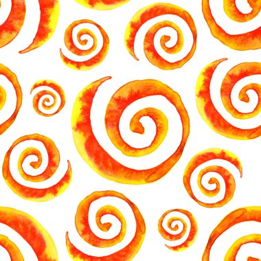 Suluboya kırmızı turuncu kravat boyası kıvrımsız kıvrımlı desen arkaplan