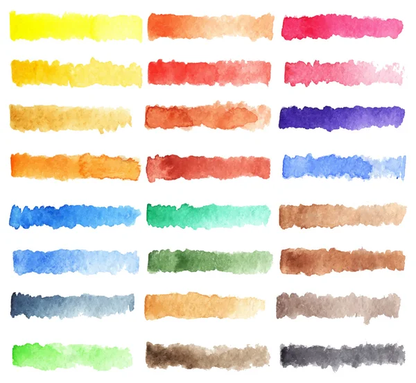 Aquarelle fond de palette colorée — Image vectorielle