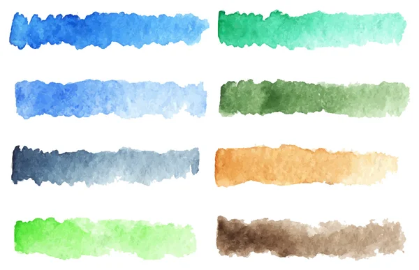 Akvarell színes paletta háttér — Stock Vector