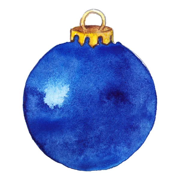 Palla di Natale blu — Foto Stock