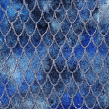 Dragon Cilt mavi safir gümüş desen doku arka plan ölçekler