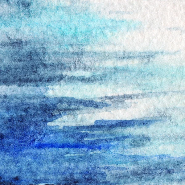 Акварельно-синий цвет на фоне акварели — стоковое фото