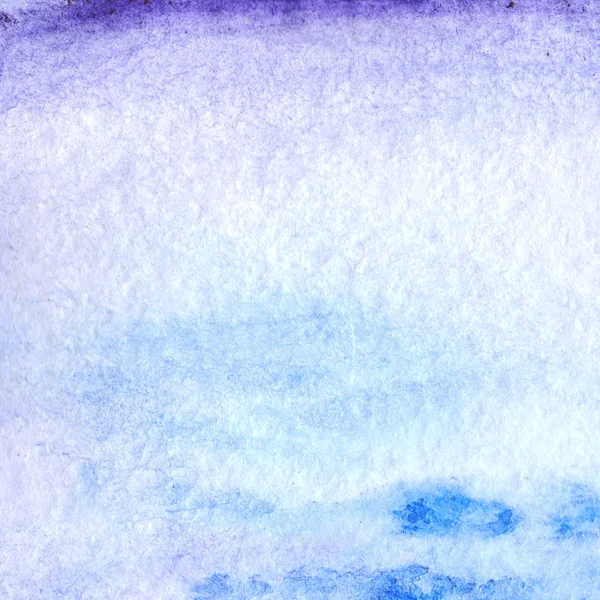 Watercolor blue violet sky clouds texture background — Stock Photo, Image