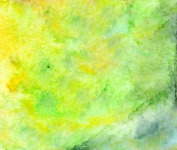 Akvarell, zöld, sárga neon textúra háttérképet — Stock Fotó