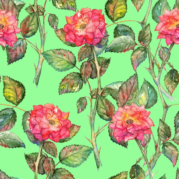 Акварельні рожеві троянди безшовний візерунок текстури фону — стокове фото