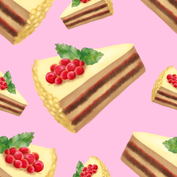 Sztuka cyfrowa deser słodkie ciasto wzór tekstury tło — Zdjęcie stockowe