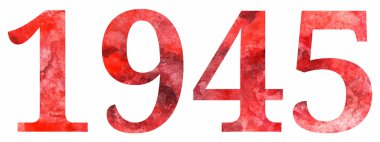 Büyük Vatanseverlik Savaşı vektör 9 Mayıs 1945 kırmızı harfler