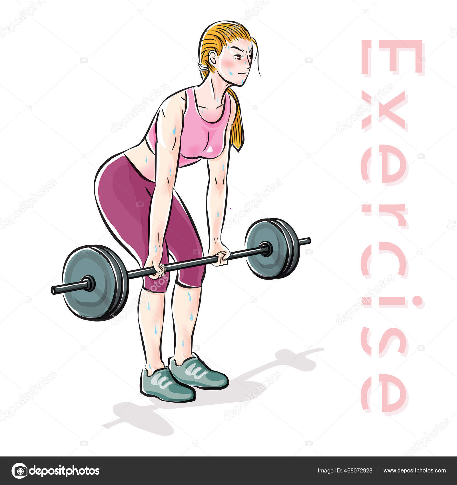 Beautiful Women Exercise Lifting Weights Character Design Cartoon Vector Stock Vector Image by ©ziemanz #468072928 Beautiful Women Exercise Lifting Weights Character Design Cartoon Vector Stock Vector Image by ©ziemanz #468072928