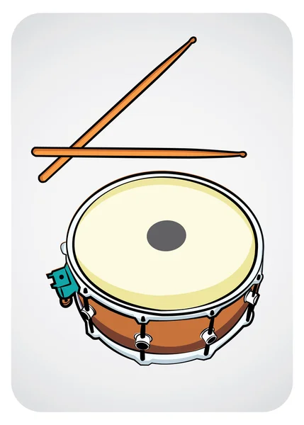 Snare drum — Stock Vector