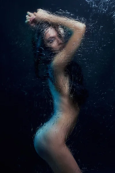Sexy chica en ducha — Foto de Stock