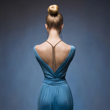 Fashionable Sexy back of girl  clipart