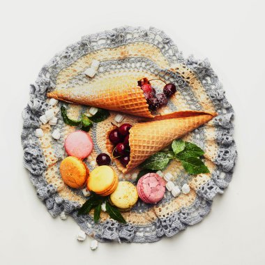 tatlı nesneleri. tatlılar yemek. Natürmort