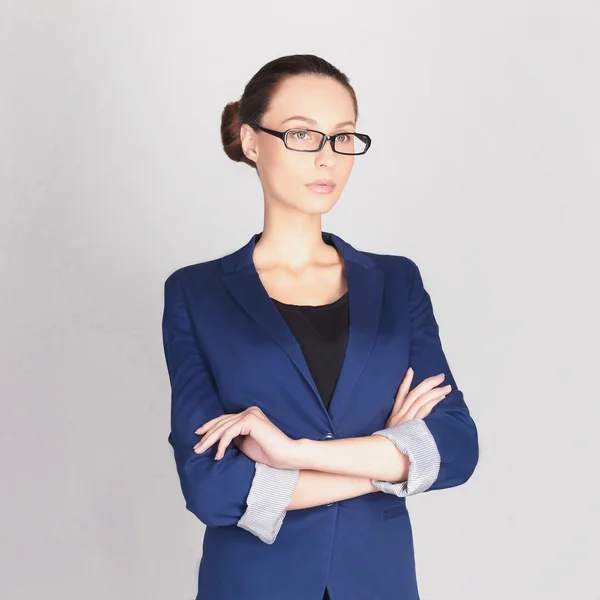 Business woman in glasses — Stock Photo, Image