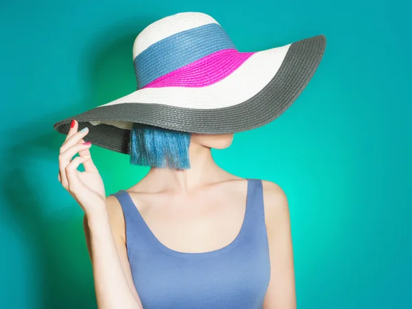 young Woman in Hat