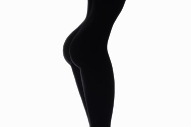 kusursuz bir beden kız tek renkli siluet