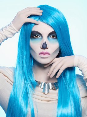 Cadılar Bayramı theme.death iskelet kadın