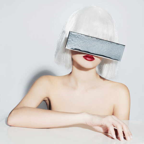 future beautiful young woman