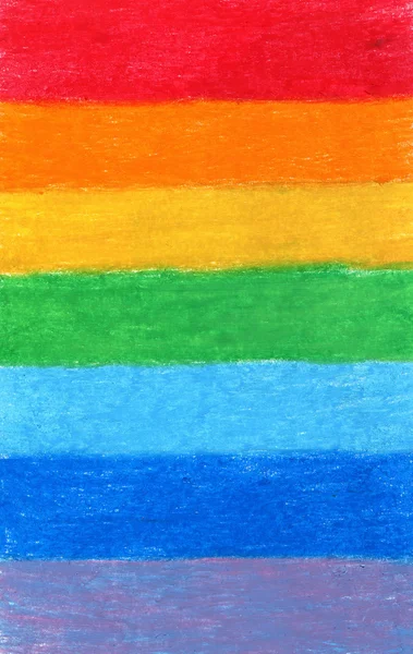 Pencil Color Rainbow Background — Stock Photo, Image