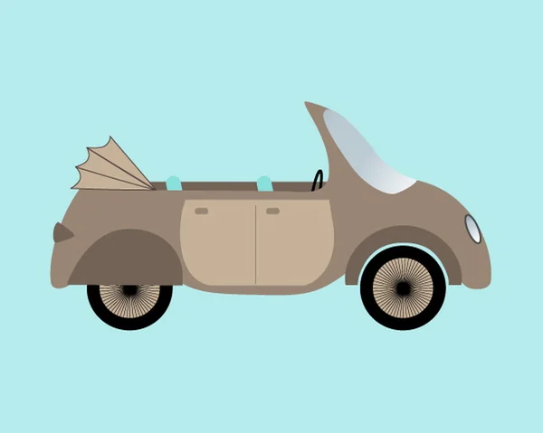 Lustiges Oldtimer-Cabrio — Stockvektor