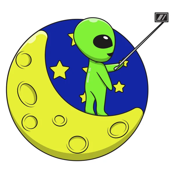 Ilustração Vetorial De Desenho Animado Alienígena Está Dirigindo Um Disco  Voador. Royalty Free SVG, Cliparts, Vetores, e Ilustrações Stock. Image  160584718