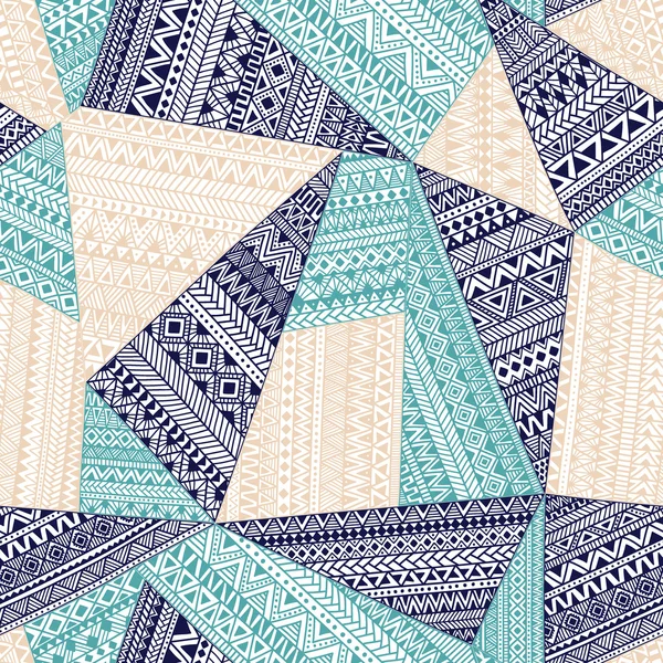 Seamless tribal modeli. Geometrik süsleme elle çizilmiş.