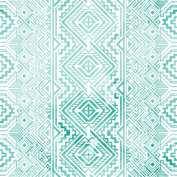 Nahtloser geometrischer Vintage-Hintergrund. grüne und weiße Farbe. — Stockvektor