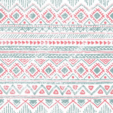 Sorunsuz etnik köken. Beyaz bir adam geometrik çizgiler