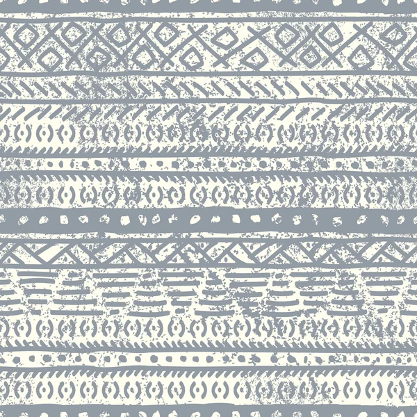 Grunge etnik köken. Dikişsiz siyah-beyaz desen.
