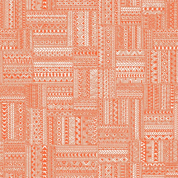 Nahtlose geometrische Muster im Patchwork-Stil. quadratische Flächen — Stockvektor