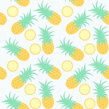 Ananas. Kesintisiz geometrik desen.