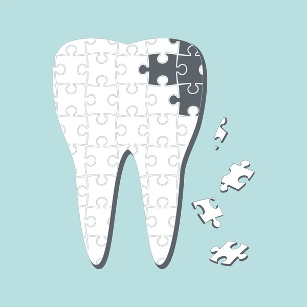 Des caries. Illustration vectorielle . — Image vectorielle