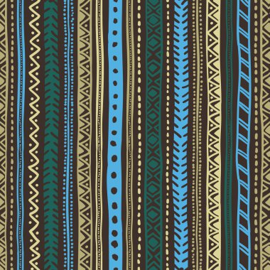 Sorunsuz etnik köken. Geometrik desenli.