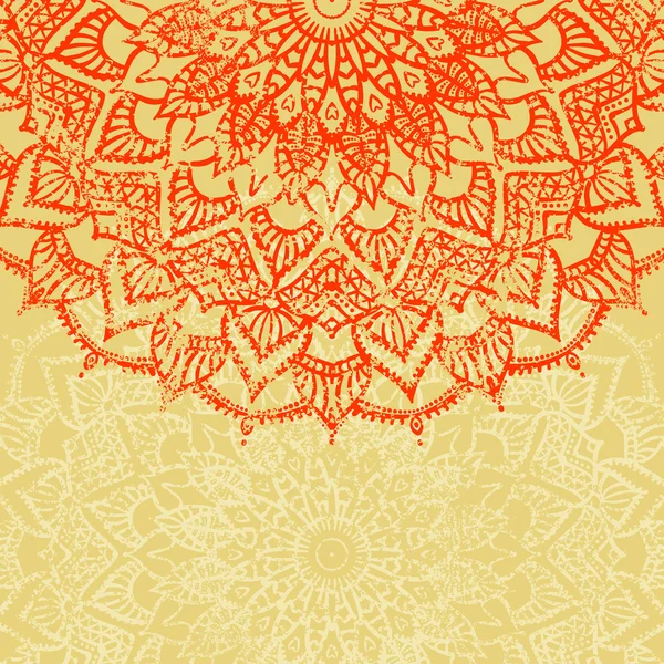 Mandala. Fond vectoriel . — Image vectorielle