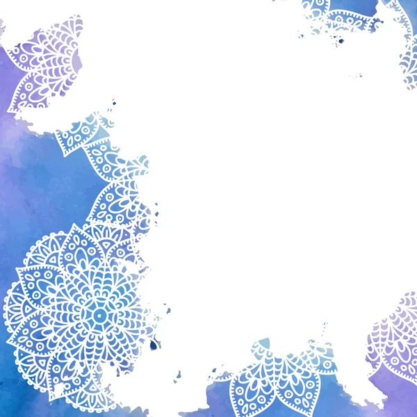 Mandala - serbest çizim. Vektör arka plan.