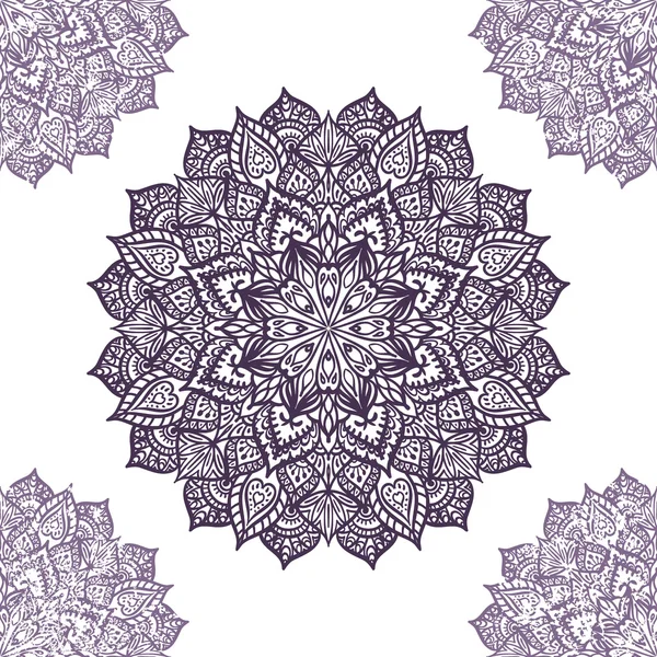 Mandala - fundo grunge . — Vetor de Stock