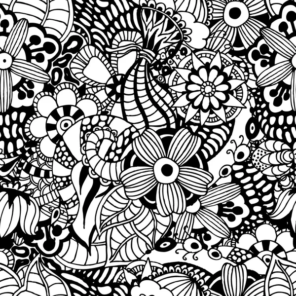 Zentangle vektör çiçek arka plan.