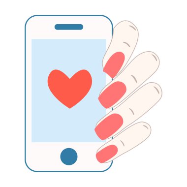 SMS. vektör çizim seviyorum.